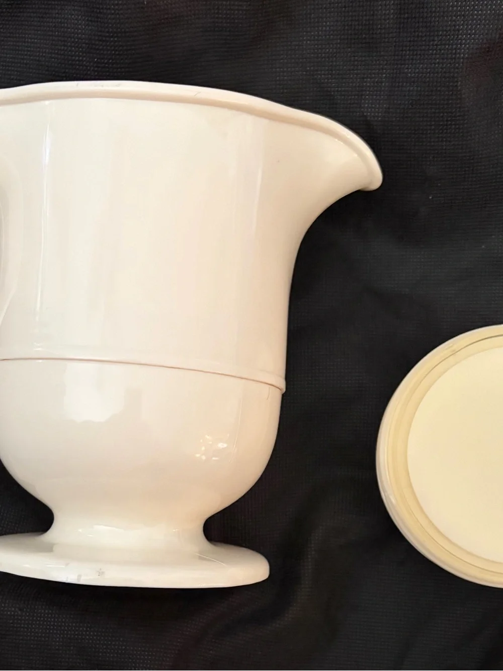 OGGI Cream Plastic Pitcher - Cream White Serveware